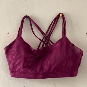 Cross back sports bra